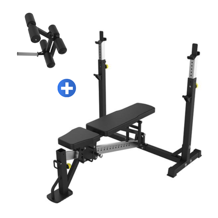 Adjustable Flat & Incline Bench Press with Leg Developer