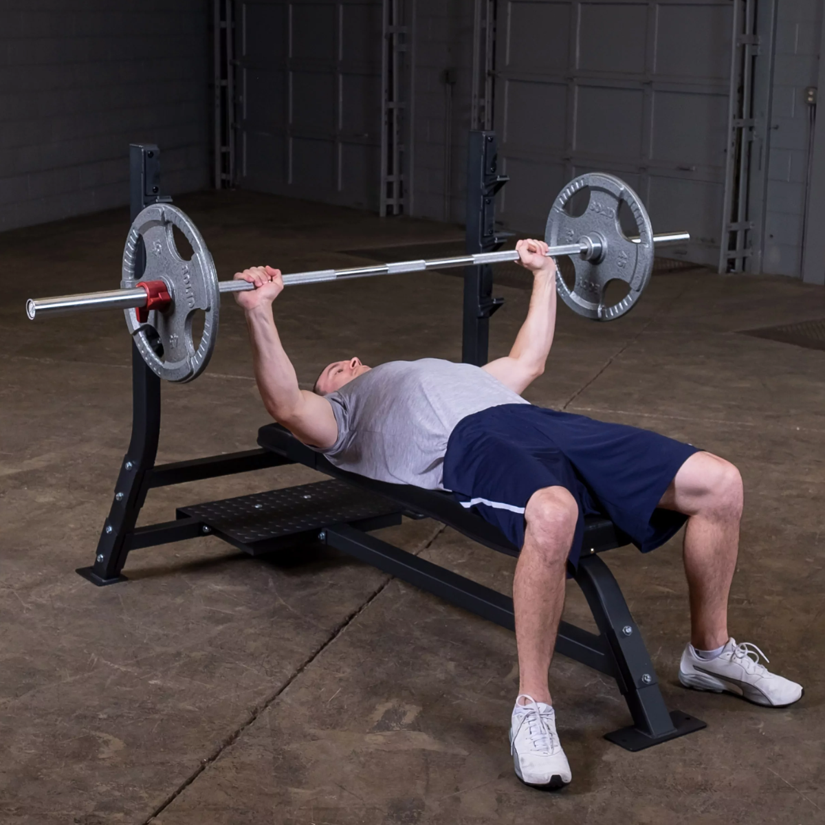 Body-Solid Commercial Flat Olympic Bench Press