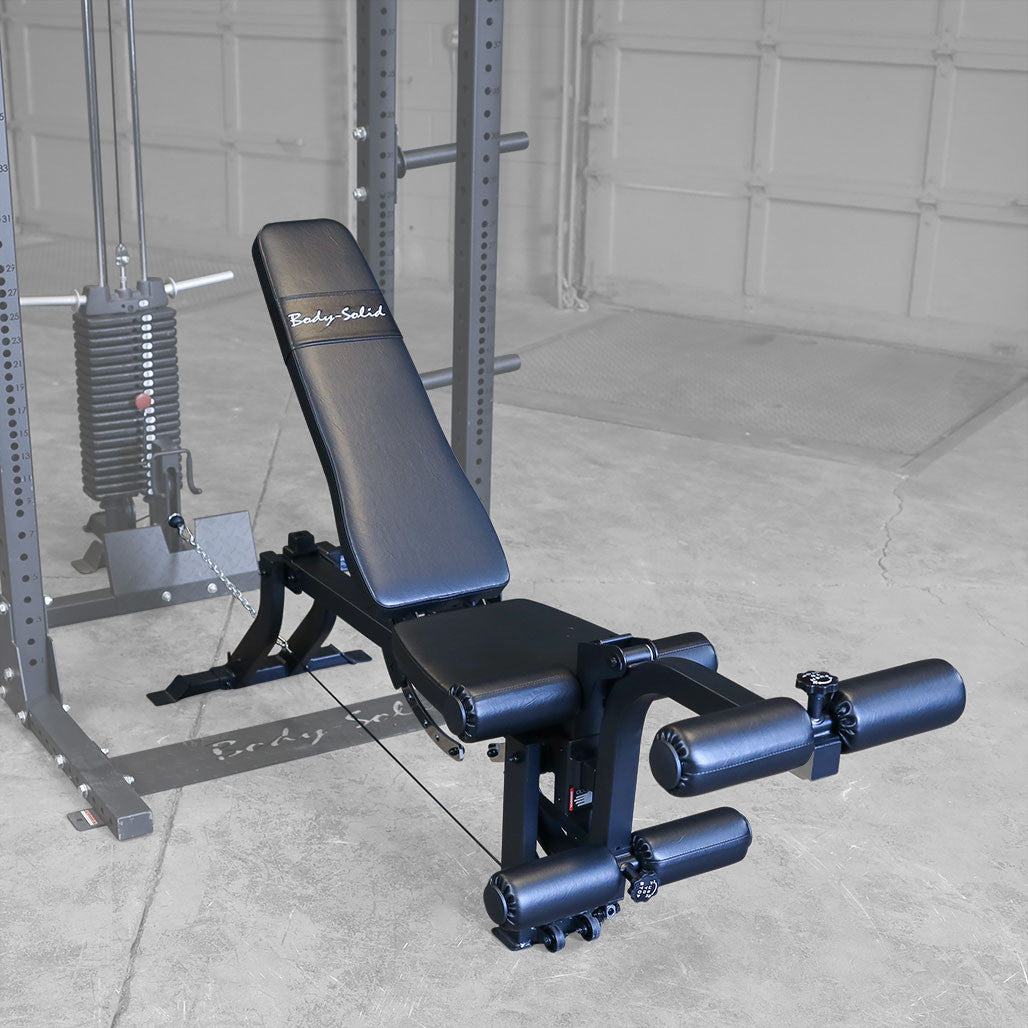Body-Solid Leg Extension Curl Bench - For All Cable Machines