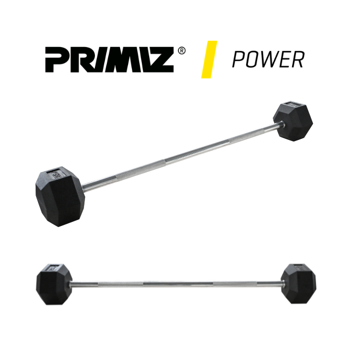 20kg Rubber Hex Fixed Barbell