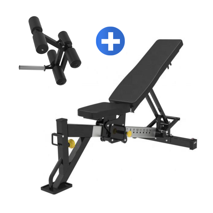 Adjustable Flat & Incline Bench with Leg Developer