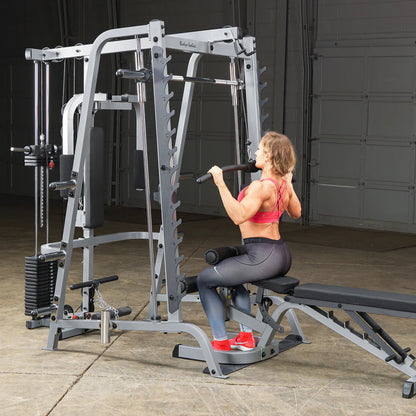 Body-Solid Commercial Smith Machine with 95KG Lat and Pec Attachment