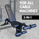 Body-Solid Leg Extension Curl Bench - For All Cable Machines
