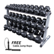 Body-Solid 2.5kg to 30kg Dumbbell Set and Rack Bundle