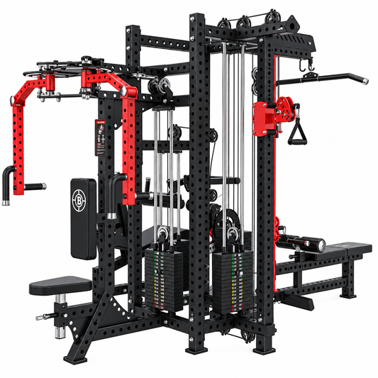 PRO Series Commercial 4 Station Multi Gym | 4 × 100kg Solid Steel Independent Weight Stacks