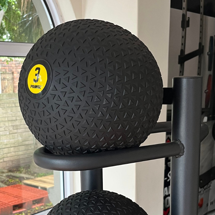 PRO Series Commercial Double-Sided Medicine Ball & Slam Ball Rack | 10 Ball Capacity