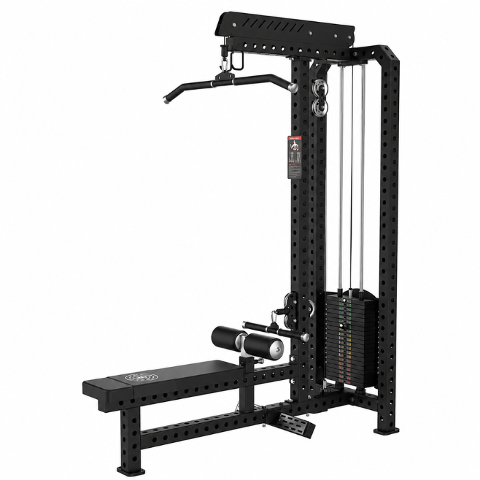 PRO Series Commercial Lat Pulldown & Seated Row Machine | 100kg Weight Stack