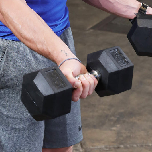 Rubber Hex Dumbbell 2.5KG Set