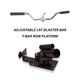 Adjustable T-Bar Row Platform and Lat Blaster Bar