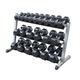 Body-Solid 2.5kg to 30kg Dumbbell Set and Rack Bundle