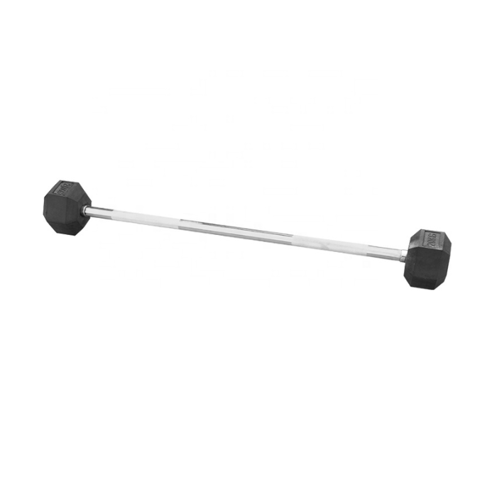 Rubber Hex Fixed Barbell 10kg