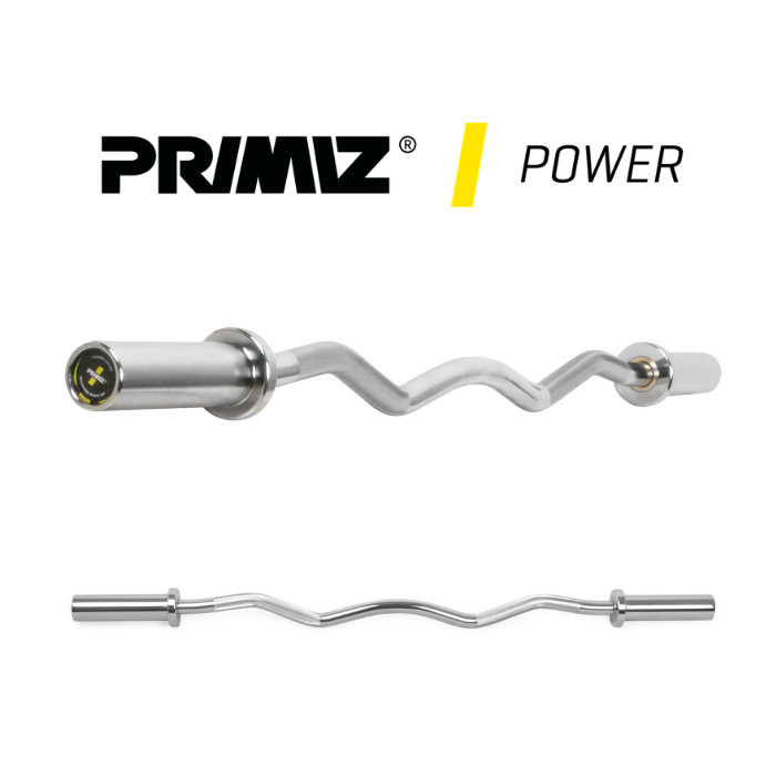Primiz Premium Olympic EZ Curl Bar and Collars