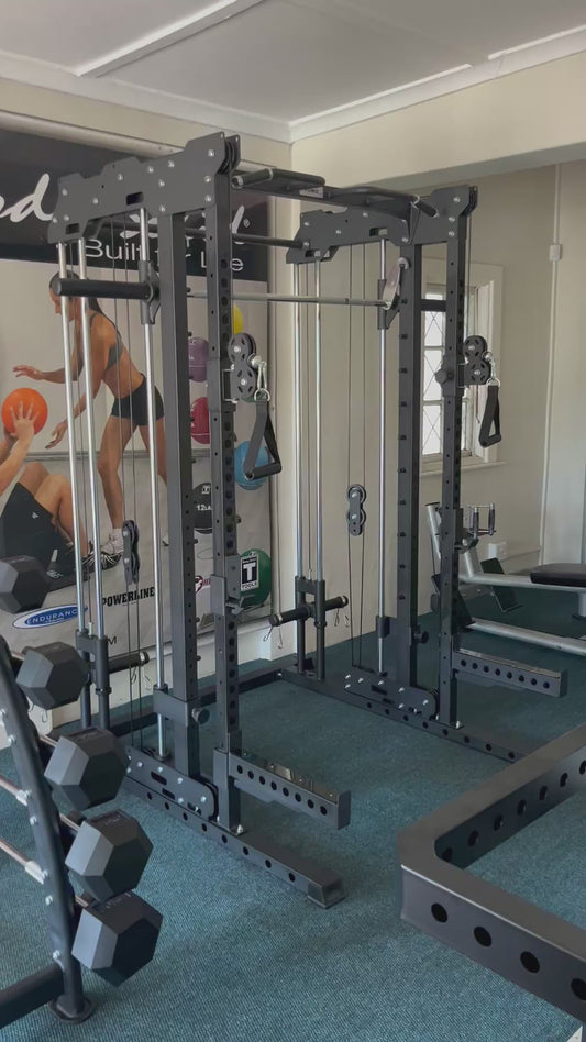 Primiz All-In-One Smith Machine | Functional Trainer, Squat Rack & Home Gym System