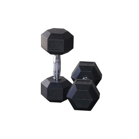 Rubber Hex Dumbbell 2.5KG Set