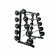 Rubber Hex Barbell Set and Rack