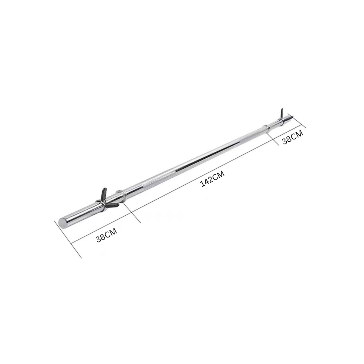 Standard 2.2m Barbell with Spring Collars